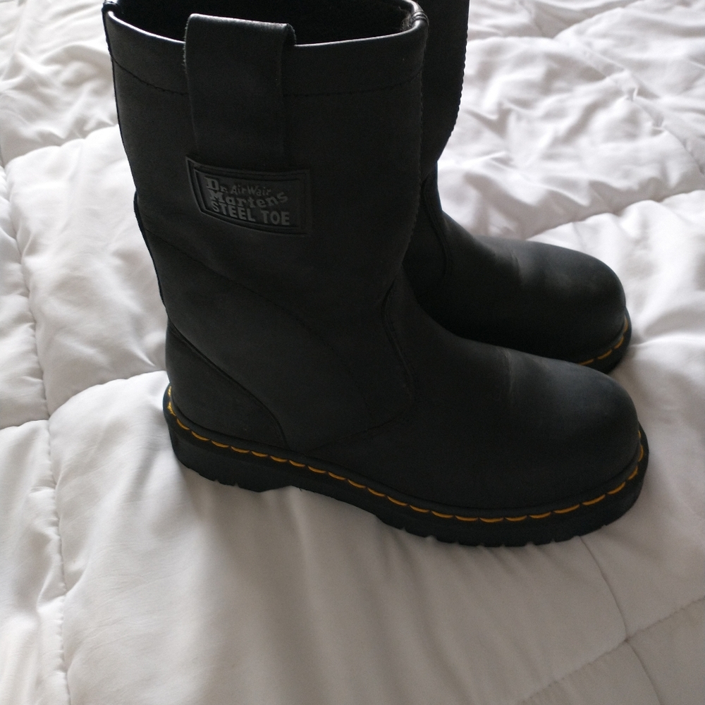 Dr. Martens Black Work Boots (Steel Toe)